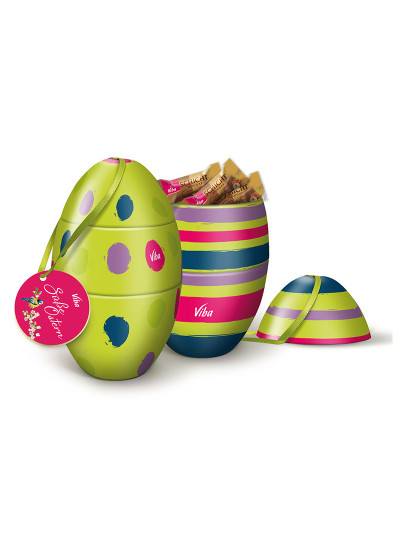 Viba Osterei aus Blech Süße Ostern, 80 g