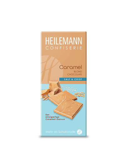 Heilemann Caramel Blond Chocolate Salt & Crisp, 80 g