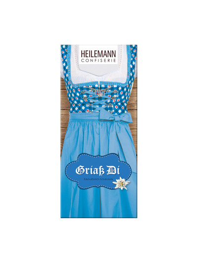 Heilemann Tafelschokolade Dirndl, 80 g