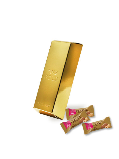Viba Goldbarren gefüllt mit 6 Classic Minis, 60 g