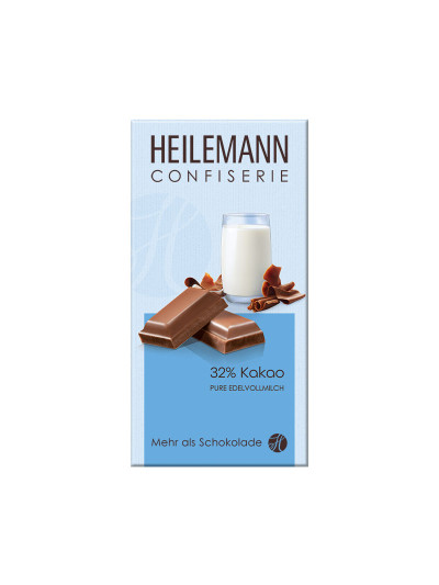 Heilemann 32% Kakao Edelvollmilch-Schokolade, 100 g