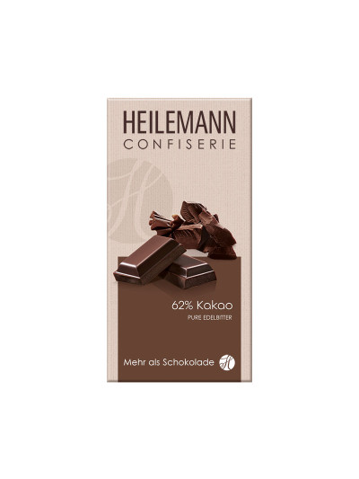 Heilemann 62% Kakao Edelbitter-Schokolade, 100 g