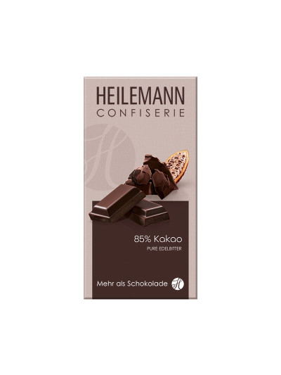 Heilemann 85% Kakao Edelbitter-Schokolade, 100 g