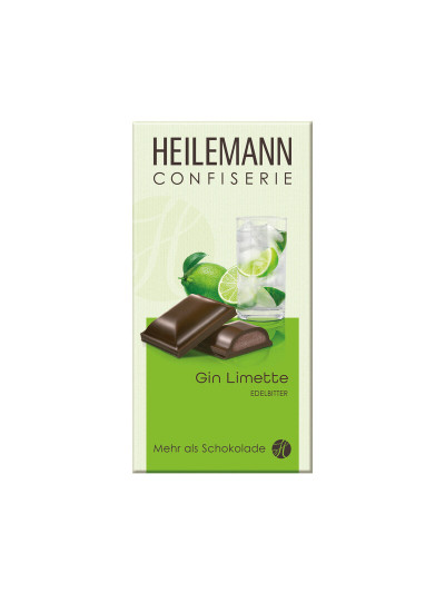 Heilemann Gin-Limette Trüffel in Edelbitter-Schokolade, 100 g