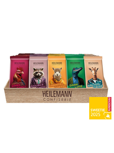 Heilemann The Masked Chocolates Displaykarton, 70 x 37 g