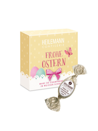 Heilemann Frohe Ostern Marc de Champagne-Eier, 72 g