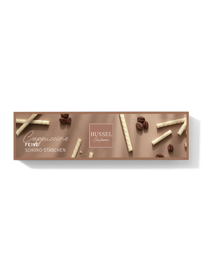 HUSSEL Schoko-Stäbchen Cappuccino, 75 g