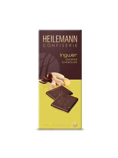 Heilemann Ingwer Edelbitter-Schokolade, 80 g