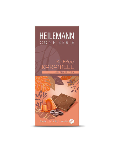 Heilemann Kaffee Karamell Edelvollmilch Schokolade, 80 g