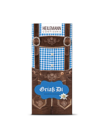 Heilemann Tafelschokolade Lederhose, 80 g