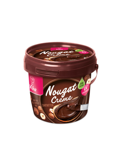 Viba Nougat Creme Zartbitter Palmölfrei, 375 g