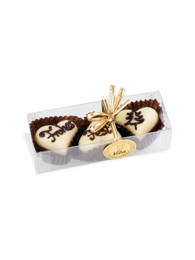 Viba 3er Nougatpralinen Frohes Fest, 36 g