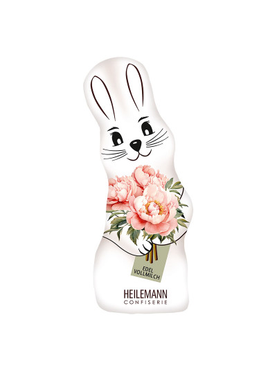 Heilemann Vollmilch Häschen mit Pfingstrose, 30 g