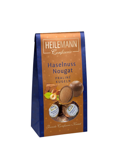 Heilemann Haselnuss-Nougat Praliné-Kugeln, 90 g