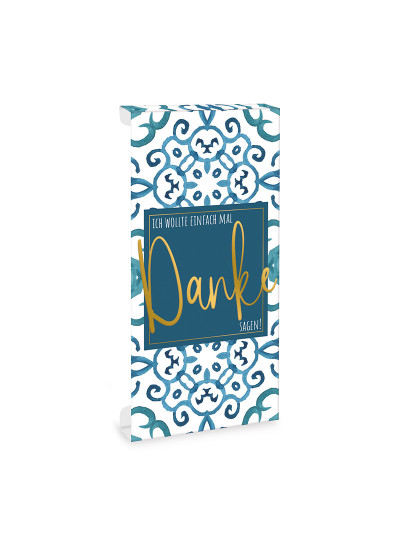 Tafelschokoladen-Aufleger Danke