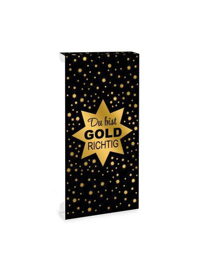 Tafelschokoladen-Aufleger Goldrichtig