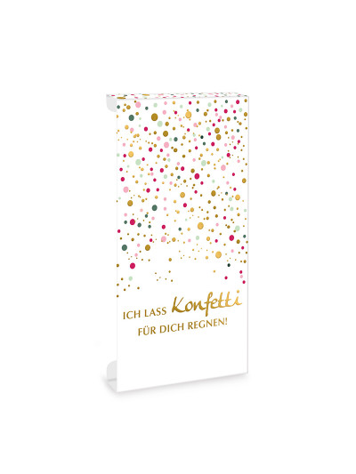 Tafelschokoladen-Aufleger Konfetti
