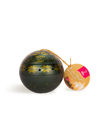 Viba Teelichtkugel Oh Tannenbaum, 80 g 