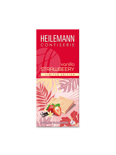 Heilemann Sommer-Schokolade vanilla STRAWBERRY, 80 g