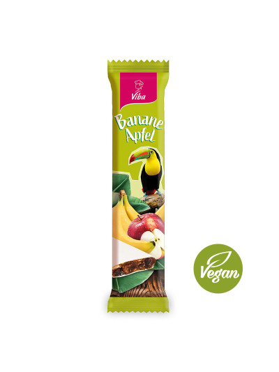 Viba Genussriegel Banane-Apfel, 35 g