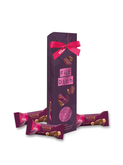 Viba Genusszeit „FÜR DICH“ mit dunklem Nougat, 60 g