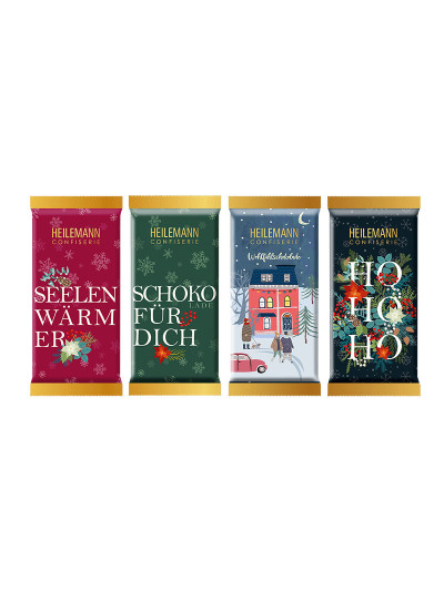 Heilemann Weihnachts-Täfelchen "HO HO HO", 37 g