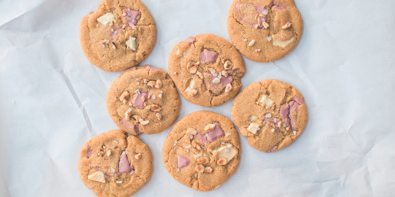 Cookies mit Ruby Schokolade