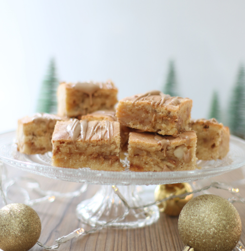 White Chocolate Caramel Blondies